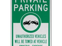 Private Parking Unauthorized Vehicles Will Be Towed